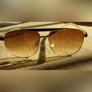 Louis Vuitton Vintage Aviator sunglasses London two tone yellow great condition